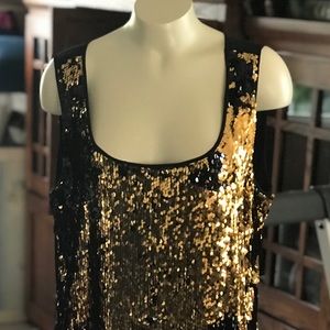 Calvin Klein elegant sequined tank dress 18W